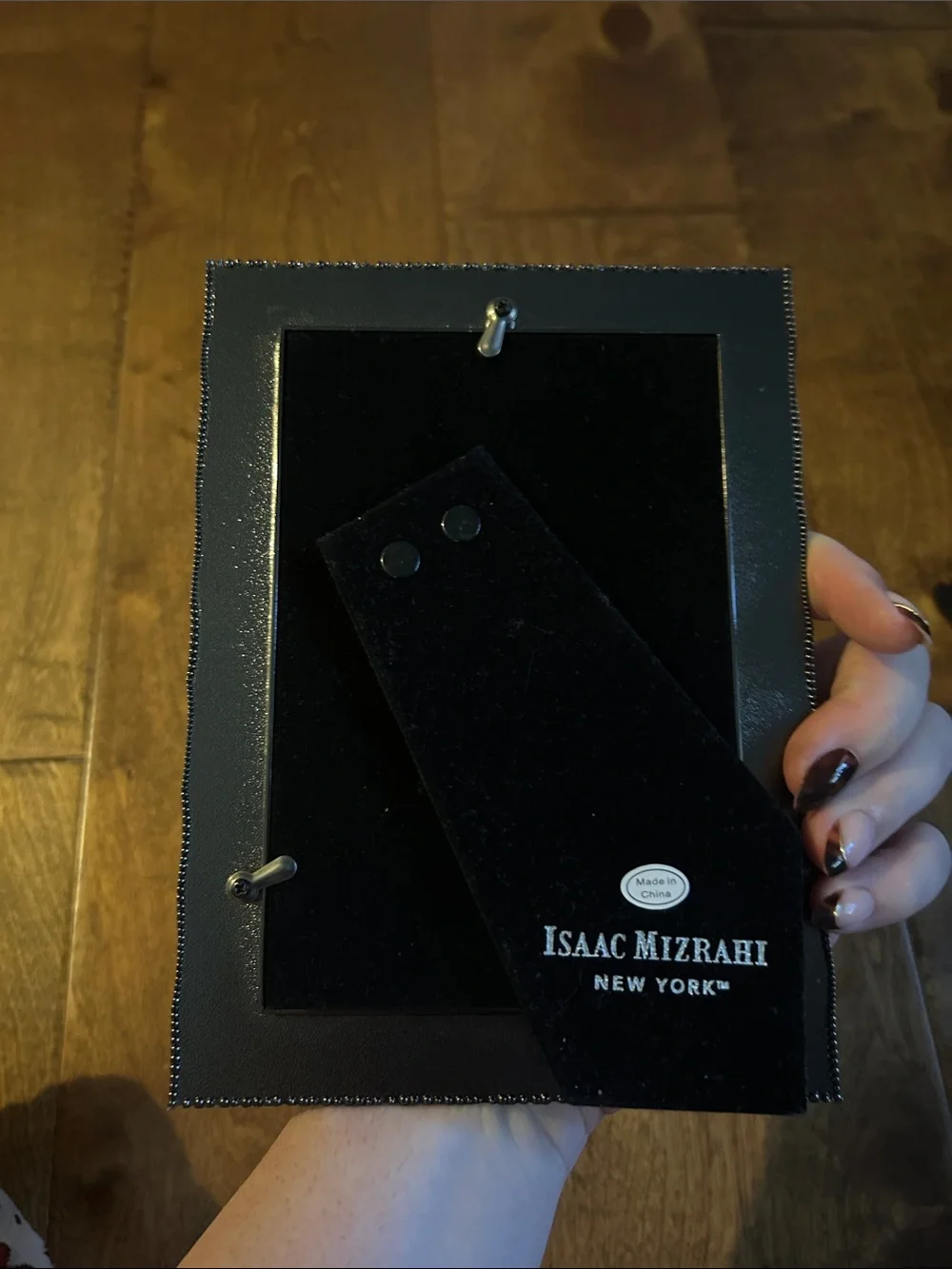 Isaac Mizrahi New York Black Beaded Photo Frame